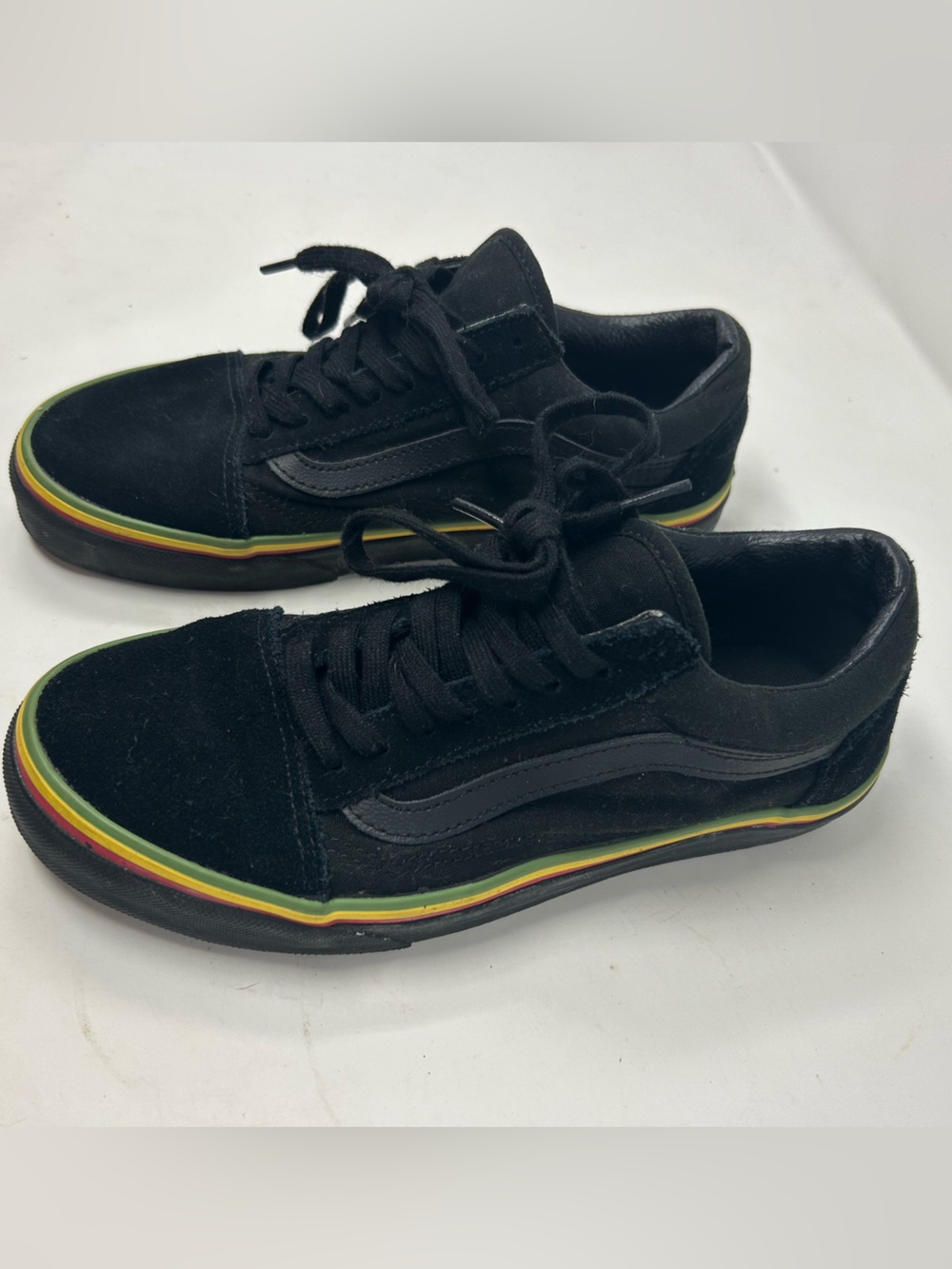 Vans Rasta Old Skool Black Skateboarding Sneakers Shoes Size 6.5 Mens / 8 Womens